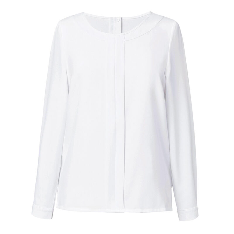 Long Sleeve Crepe Blouse Thumbnail